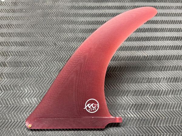 4A Center Fin 9" Red Burgundy Matte Finish