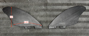 FCS2 Twin Keel Fins Black