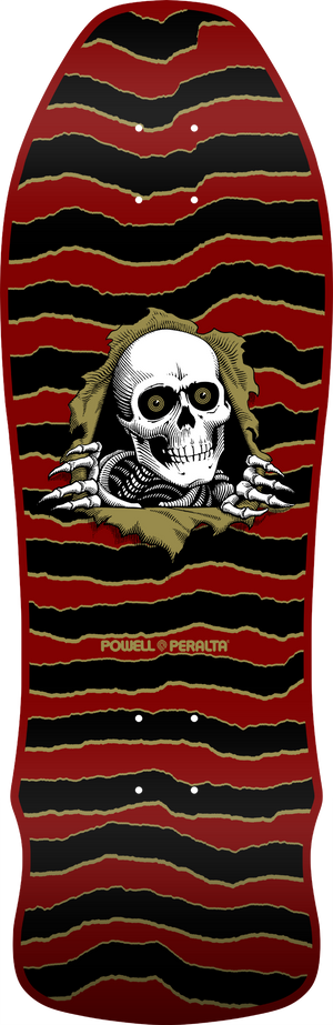 Powell Peralta GeeGah Ripper Skateboard Deck Maroon - 9.75 x 30