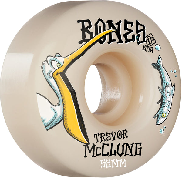 BONES WHEELS PRO STF Skateboard Wheels Trevor McClung Pelican V1 Standard 99A 4pk